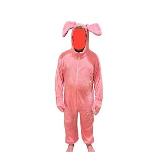 A Christmas Story House & Museum Ralphie Pink Bunny Rabbit Adult Costume Onesie